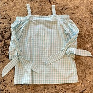 Light Blue and White Gingham Shirt